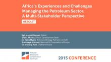 Africa's Experiences and Challenges Managing the Petroleum Sector: A Multi-Stakeholder Perspective